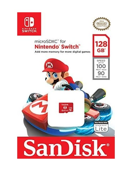 Tarjeta Micro SDXC SanDisk 128Gb para Nintendo Switch