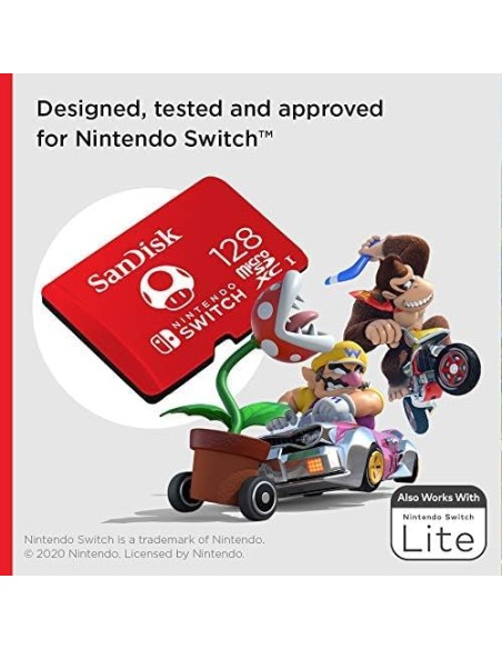 Tarjeta Micro SDXC SanDisk 128Gb para Nintendo Switch