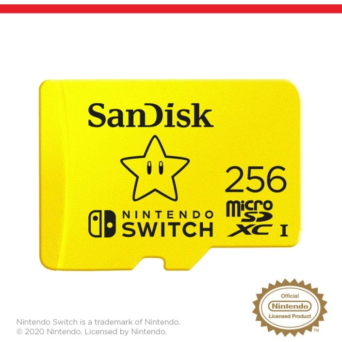 Tarjeta Micro SDXC SanDisk 256Gb para Nintendo...