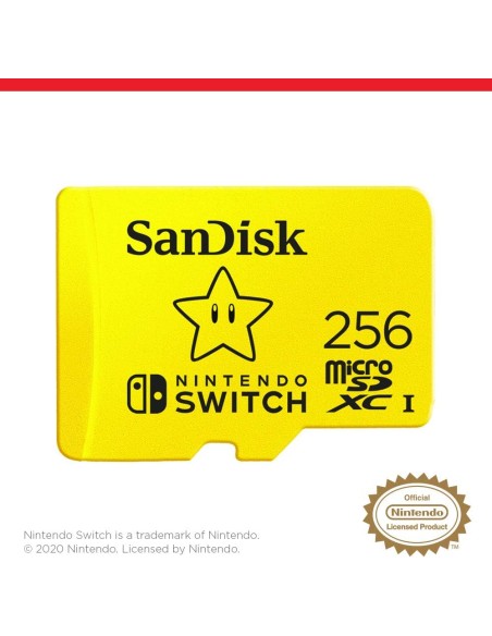 Tarjeta Micro SDXC SanDisk 256Gb para Nintendo Switch