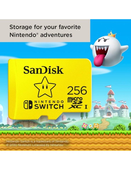Tarjeta Micro SDXC SanDisk 256Gb para Nintendo Switch