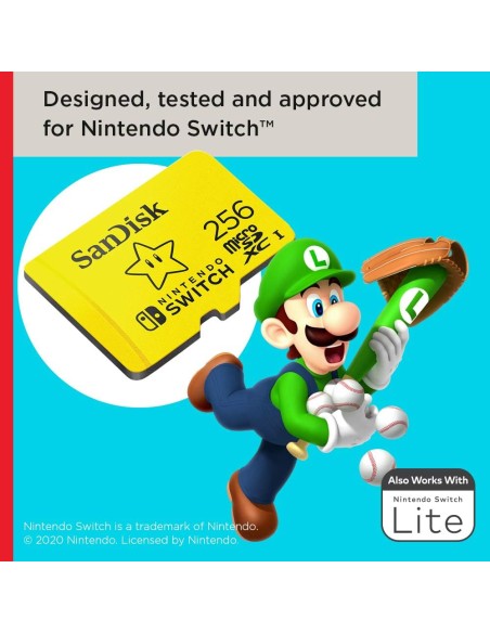 Tarjeta Micro SDXC SanDisk 256Gb para Nintendo Switch