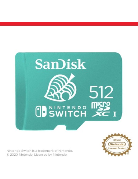 Tarjeta Micro SDXC SanDisk 512Gb para Nintendo Switch