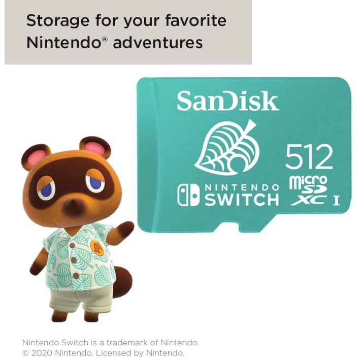 Tarjeta Micro SDXC SanDisk 512Gb para Nintendo...