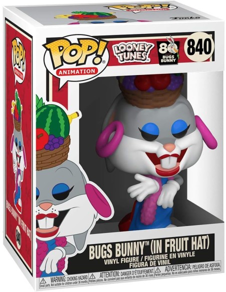 Figura Funko Pop! Looney Tunes Bugs Bunny con Sombrero de Fruta 840 | 49161