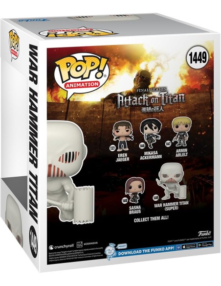 Figura Funko Pop! Animación El Ataque de los Titanes War Hammer Titan Modelo 1449 | 67933