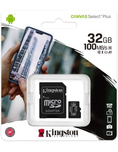Tarjeta Kingston Canvas Select Plus Micro SD 32Gb Clase...