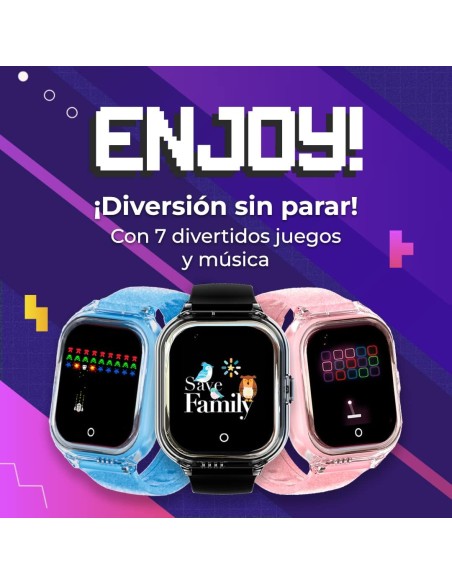 Reloj Savefamily Smartwatch Modelo Enjoy Color Azul para Niños
