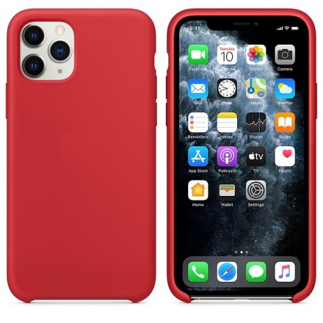 Funda Silicona para Apple iPhone 12 / 12 Pro Rojo - Librephonia
