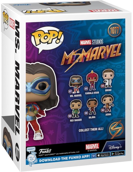 Figura Funko Pop! Marvel Ms. Marvel Modelo 1077 | 59495