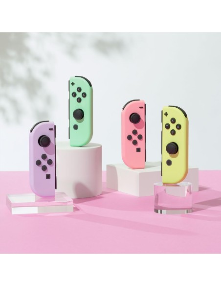 Mandos Inalámbricos Nintendo Switch Joy-con Controlador para Juegos Color Rosa Pastel y Amarillo Pastel