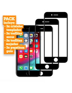 Protector Pantalla Completa Pack de 3 unidades para Apple...