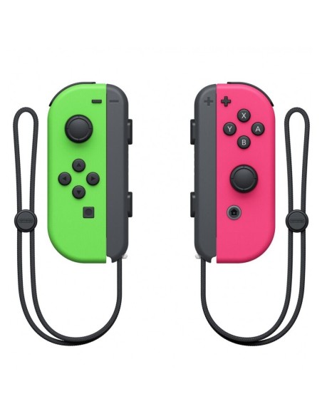 Mandos Inalámbricos Nintendo Switch Joy-con Controlador para Juegos Color Verde Neón y Rosa Neón