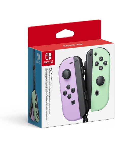 Mandos Inalámbricos Nintendo Switch Joy-con Controlador para Juegos Color Morado Pastel y Verde Pastel