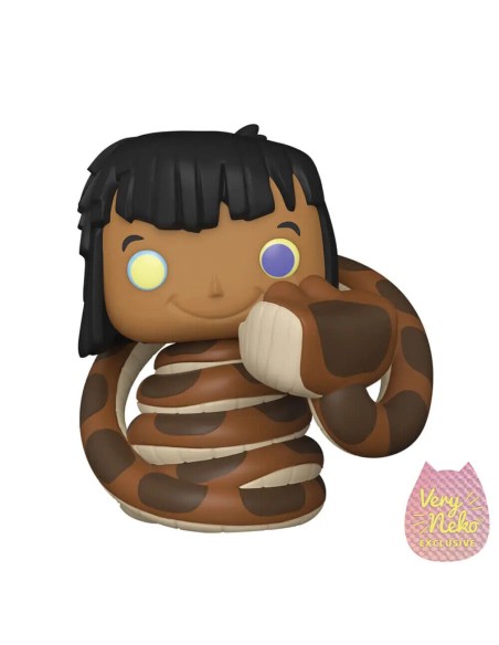 Figura Funko Pop! Disney El Libro de la Selva Mowgli con Kaa Modelo 987 | 51414