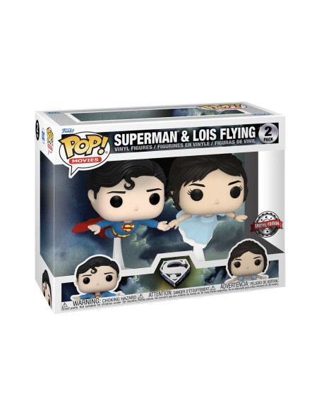 Figura Funko Pop! Películas Superman y Lois Volando Modelo Pack-2 | 60162 Edición Especial