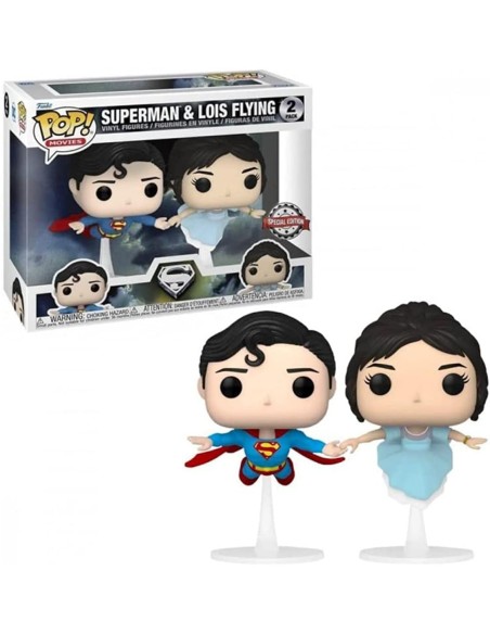 Figura Funko Pop! Películas Superman y Lois Volando Modelo Pack-2 | 60162 Edición Especial