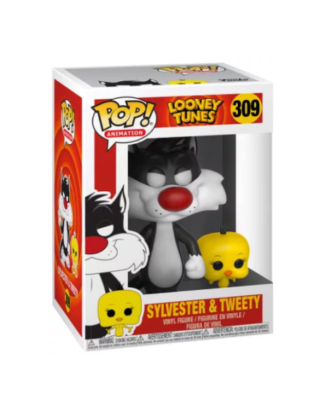 Figura Funko Pop! Animación Looney Tunes Silvestre & Piolín Modelo 309 | 21975