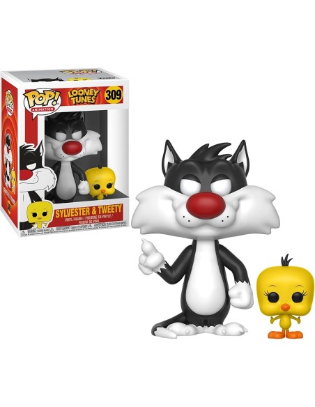 Figura Funko Pop! Animación Looney Tunes Silvestre & Piolín Modelo 309 | 21975