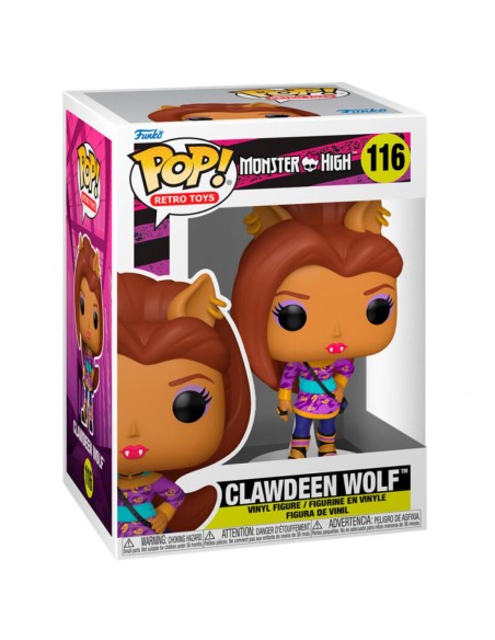 Figura Funko Pop! Juguetes Retro Monster High Clawdeen Wolf Modelo 116 | 67428
