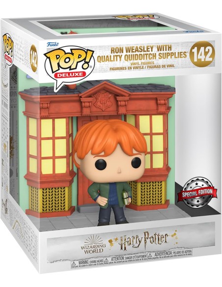 Figura Funko Pop! Harry Potter Ron Wesley en Suministros para Quidditch Modelo 142 | 58125