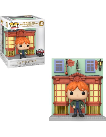 Figura Funko Pop! Harry Potter Ron Wesley en Suministros para Quidditch Modelo 142 | 58125