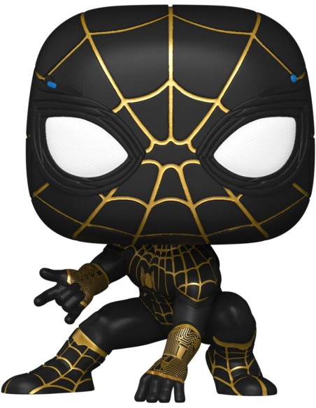 Figura Funko Pop! Marvel Spider-Man No Way Spider-Man Traje negro y dorado Modelo 911 | 56827