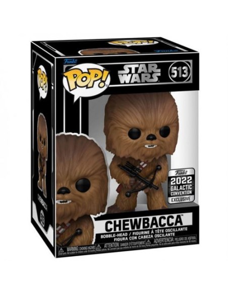 Figura Funko Pop! Star Wars Chewbacca Modelo 513 | 64127 Edición Exclusiva de Funko Convención Galactica 2022
