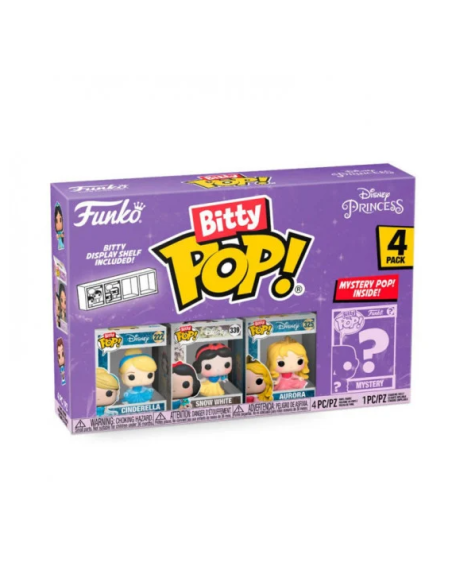 Pack de 4 Funko Bitty Pop! Disney Princesas Cenicienta Modelo 73029