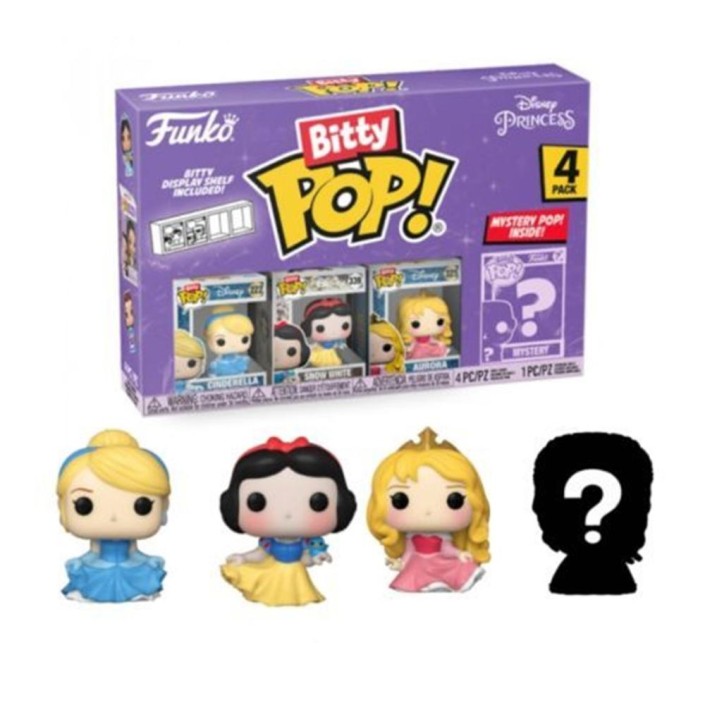 Pack de 4 Funko Bitty Pop! Disney Princesas...