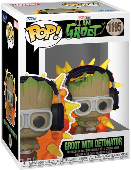 Figura Funko Pop! Marvel I Am Groot Groot con detonador Modelo 1195 | 70653