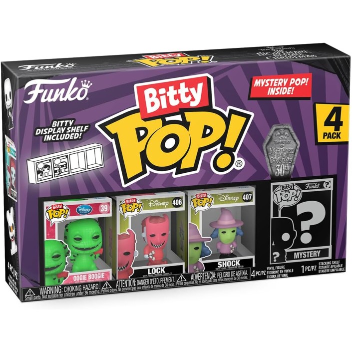 Pack de 4 Funko Bitty Pop! Disney Pesadilla...