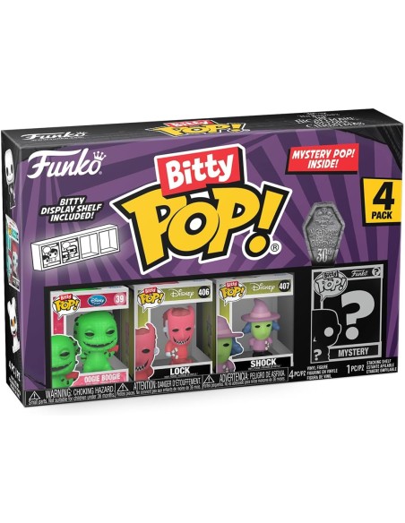 Pack de 4 Funko Bitty Pop! Disney Pesadilla Antes de Navidad Oogie Boogie Modelo 73019