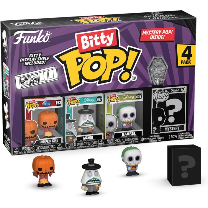 Pack de 4 Funko Bitty Pop! Disney Pesadilla...