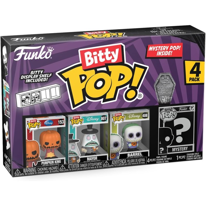Pack de 4 Funko Bitty Pop! Disney Pesadilla...