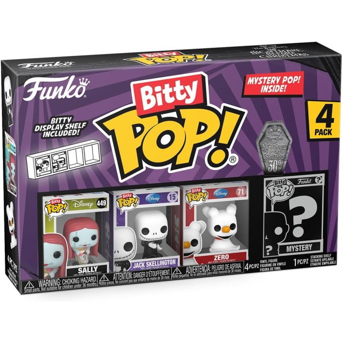 Pack de 4 Funko Bitty Pop! Disney Pesadilla...