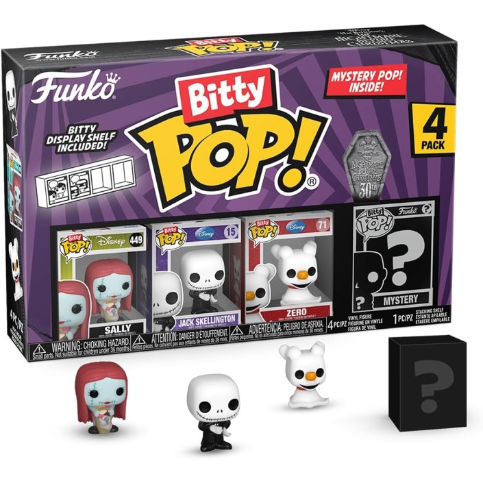 Pack de 4 Funko Bitty Pop! Disney Pesadilla...