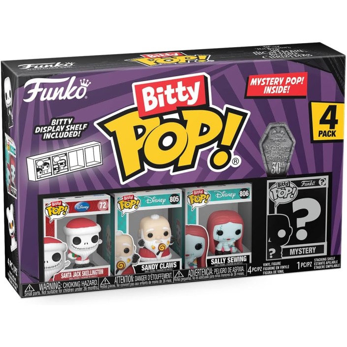 Pack de 4 Funko Bitty Pop! Disney Pesadilla...
