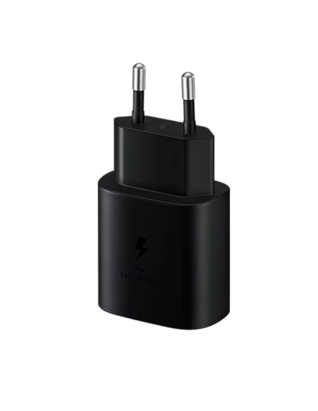 Cargador Samsung 25W Modelo EP-TA800XB y Cable USB C Carga Rápida Negro Sin Embalaje