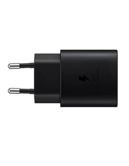 Cargador Samsung 25W Modelo EP-TA800XB y Cable USB C Carga Rápida Negro Sin Embalaje