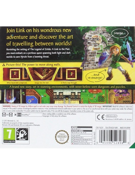 Juego Legend of Zelda: A Link Between Worlds para Nintendo 3DS