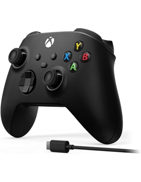 Mando Inalámbrico Microsoft Xbox Serie X y S Color Negro con Cable Windows 100
