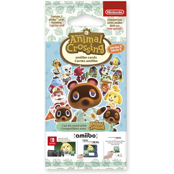 Amiibo Cartas Animal Crossing Serie 5 Sobre de...