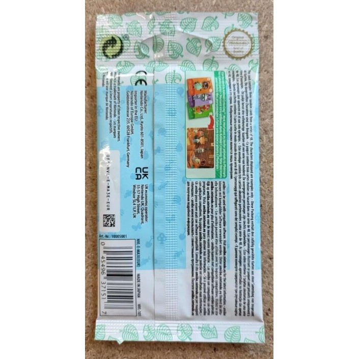 Amiibo Cartas Animal Crossing Serie 5 Sobre de...