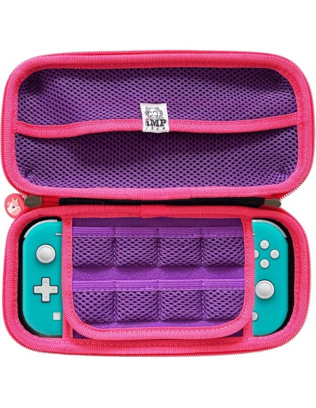 Funda para Nintendo Switch Lite Modelo Unicornios en Rosa y Violeta