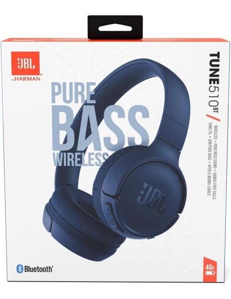 Auriculares Inalámbricos JBL Harman Tune 510BT color Azul