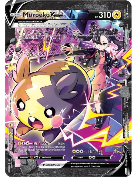 Juego de Cartas Pokemon Crown Zenith Morpeko V-Union