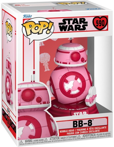 Figura Funko Pop! Star Wars BB-8 Modelo 590 | 67611 Edición Especial San Valentín