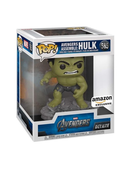 Figura Funko Pop! Marvel Deluxe Avengers Assemble Hulk Modelo 585 | 45634 Edición Exclusiva