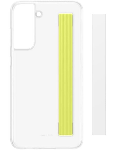 Funda Clear Strap para Samsung Galaxy S21 FE 5G Transparente Blanca Modelo EF-XG990CW